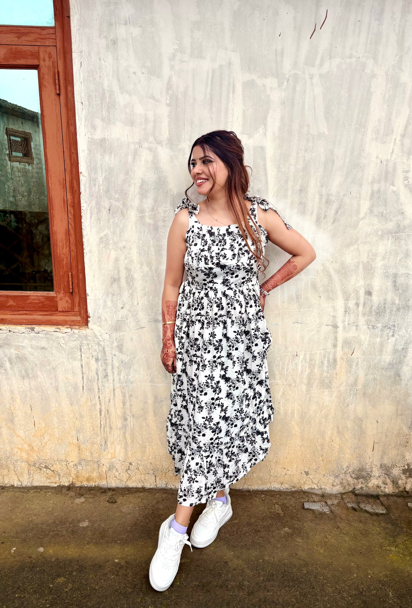 Black Petals Midi