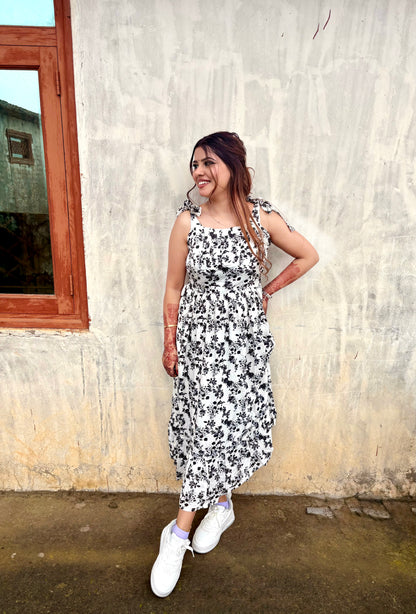 Black Petals Midi