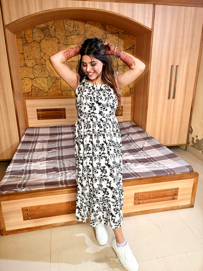 Black Petals Midi